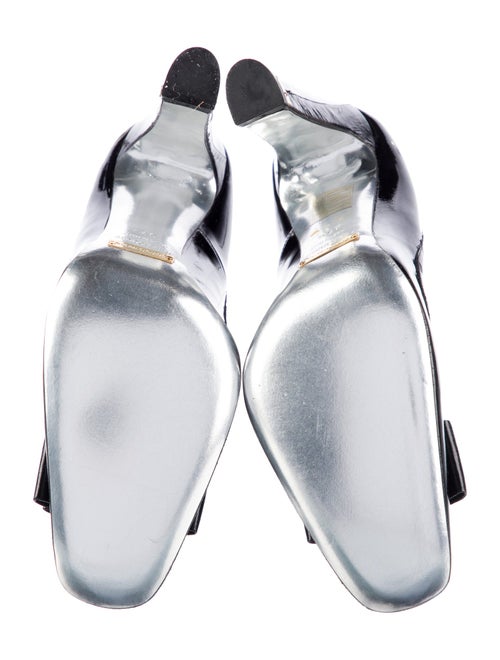 Dolce & Gabbana Patent Leather Bow Accents Pumps