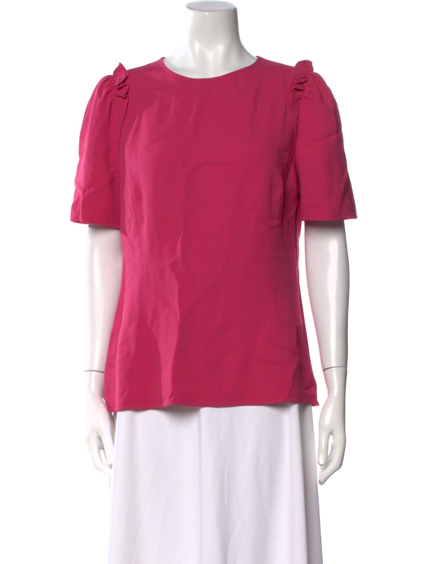 Dolce & Gabbana Crew Neck Short Sleeve Blouse