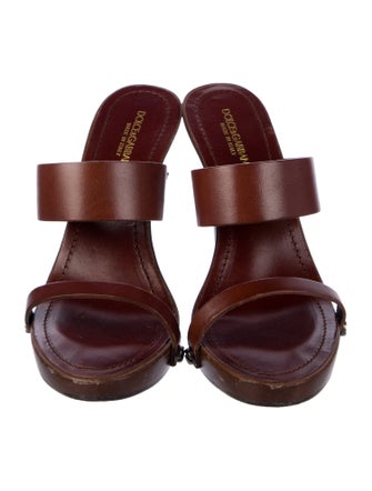 Dolce & Gabbana Leather Slides