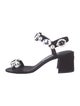 Dolce & Gabbana Satin Crystal Embellishments Sandals