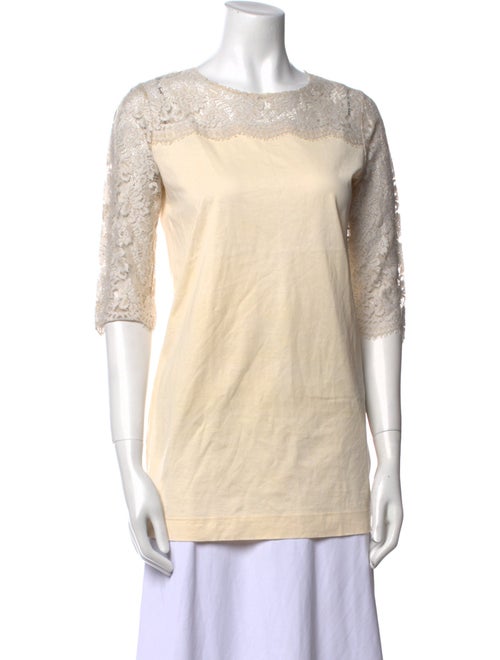 Dolce & Gabbana Bateau Neckline Three-Quarter Sleeve Tunic