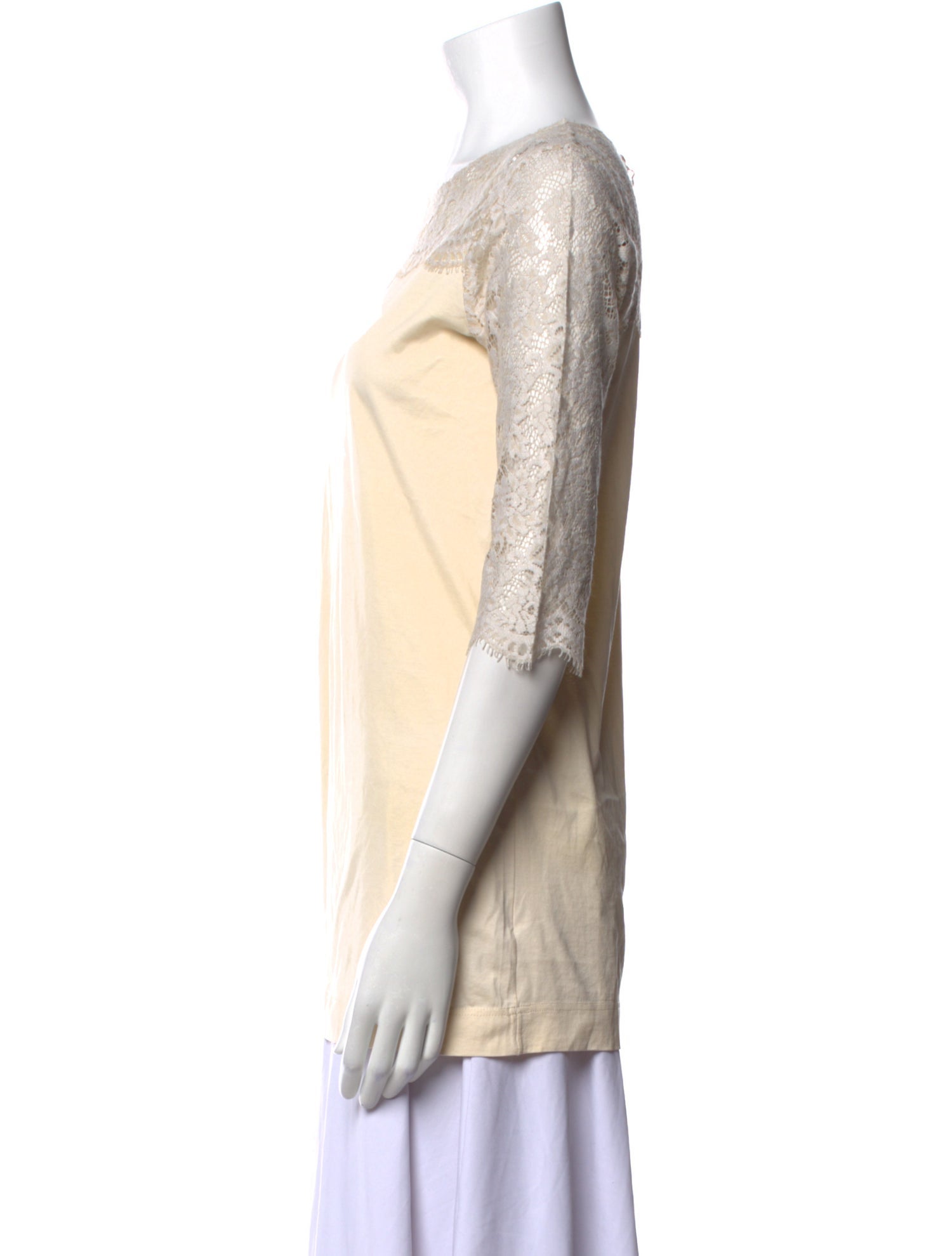 Dolce & Gabbana Bateau Neckline Three-Quarter Sleeve Tunic