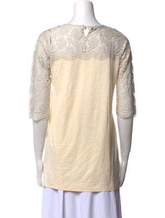 Dolce & Gabbana Bateau Neckline Three-Quarter Sleeve Tunic