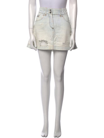 Dolce & Gabbana Distressed Accents Mini Skirt