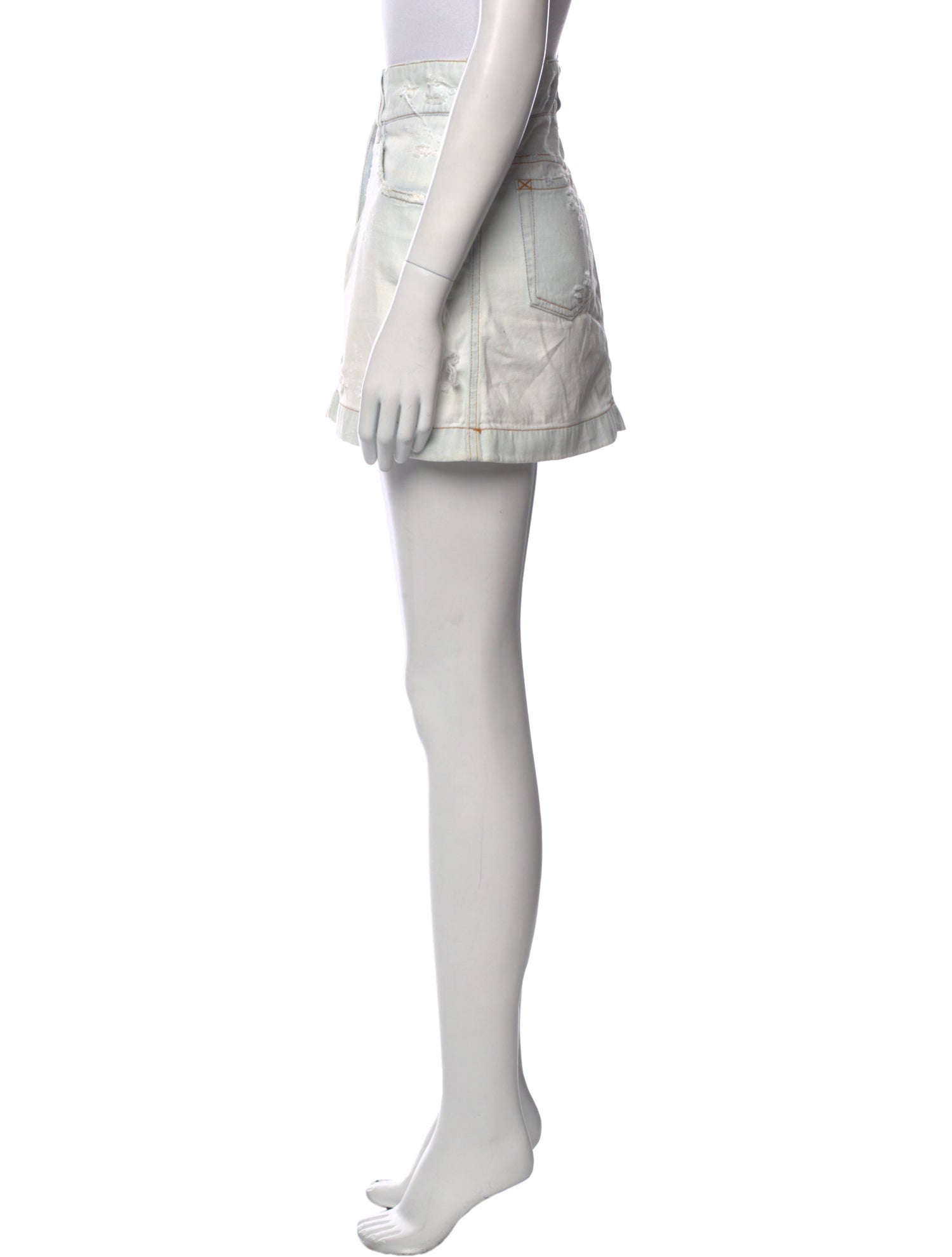 Dolce & Gabbana Distressed Accents Mini Skirt