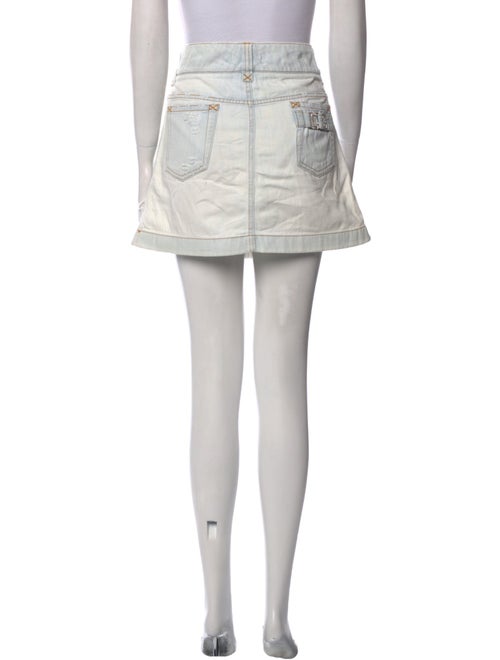 Dolce & Gabbana Distressed Accents Mini Skirt