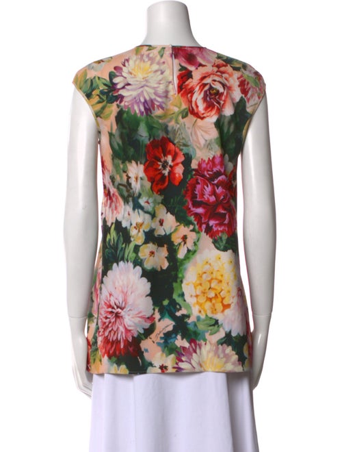 Dolce & Gabbana Floral Print Scoop Neck Top