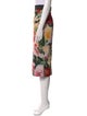 Dolce & Gabbana Floral Print Midi Length Skirt