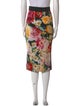 Dolce & Gabbana Floral Print Midi Length Skirt