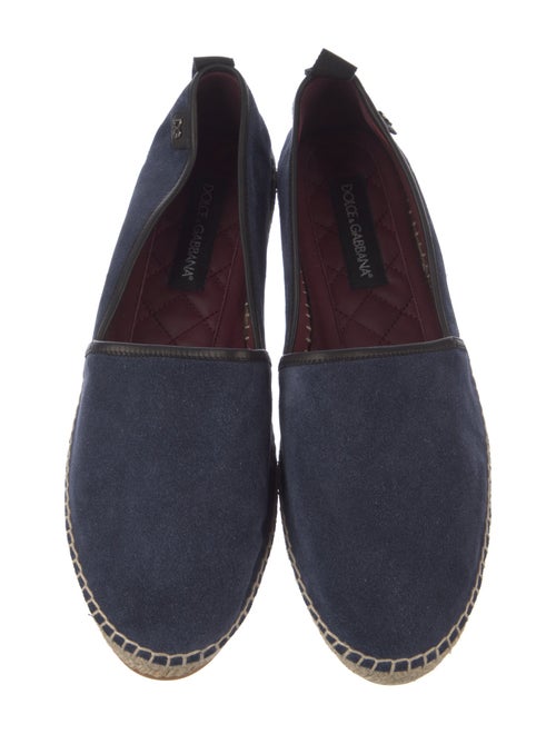 Dolce & Gabbana Suede Leather Trim Embellishment Espadrilles
