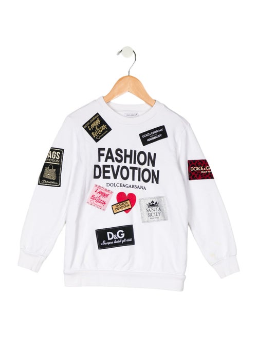 Dolce & Gabbana Cotton Patch Work Embroidered Sweatshirt