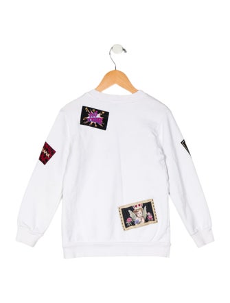 Dolce & Gabbana Cotton Patch Work Embroidered Sweatshirt