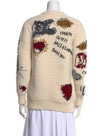 Dolce & Gabbana Wool Printed Sweater