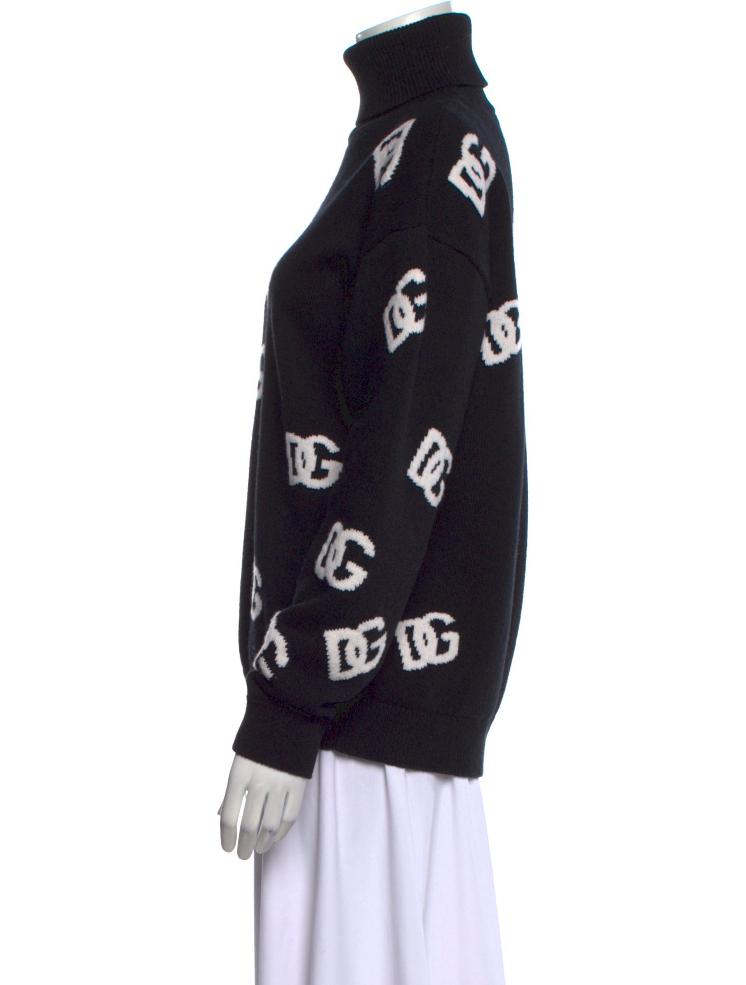 Dolce & Gabbana Virgin Wool Printed Sweater