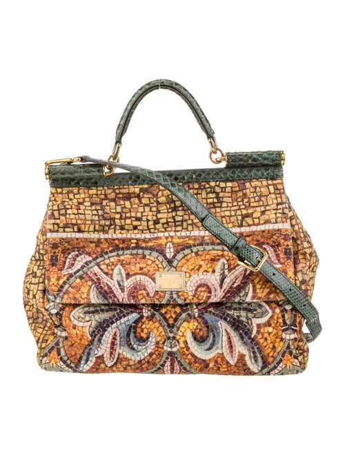 Dolce & Gabbana Canvas Top Handle Bag