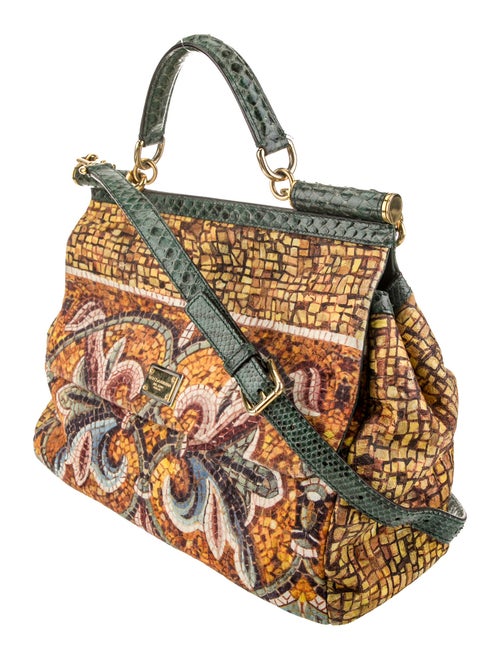 Dolce & Gabbana Canvas Top Handle Bag