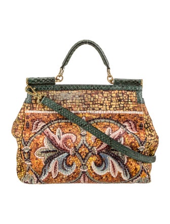 Dolce & Gabbana Canvas Top Handle Bag