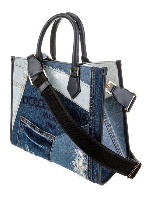 Dolce & Gabbana Denim Top Handle Bag