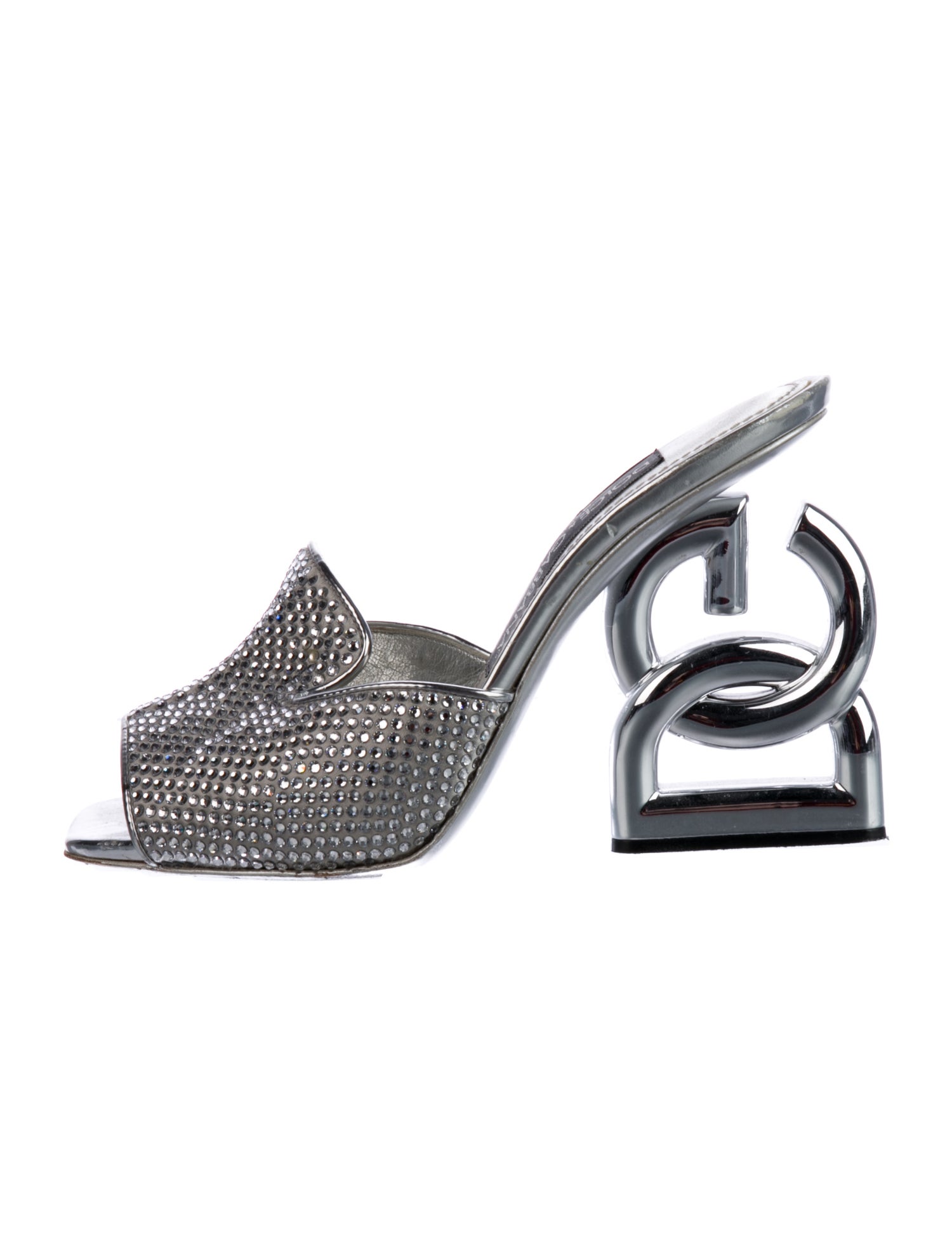 Dolce & Gabbana Crystal Crystal Embellishments Slides