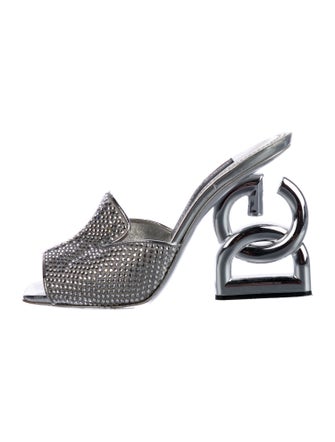 Dolce & Gabbana Crystal Crystal Embellishments Slides