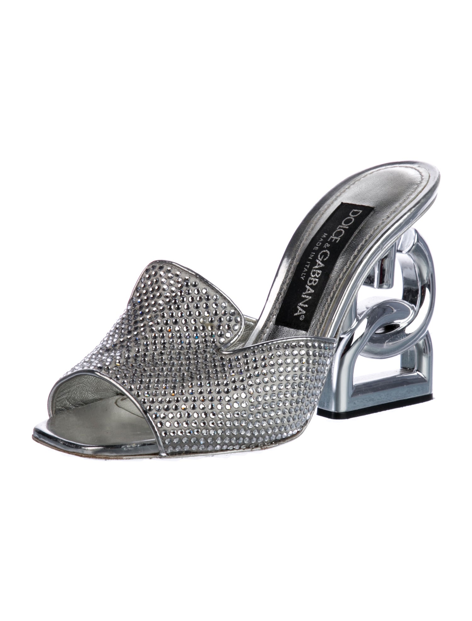 Dolce & Gabbana Crystal Crystal Embellishments Slides