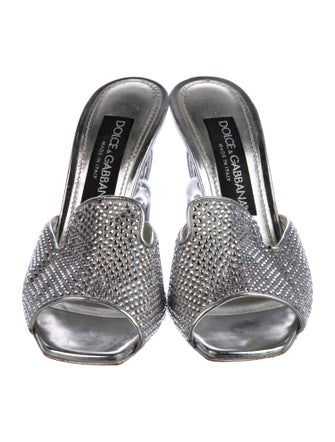 Dolce & Gabbana Crystal Crystal Embellishments Slides