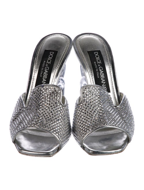 Dolce & Gabbana Crystal Crystal Embellishments Slides