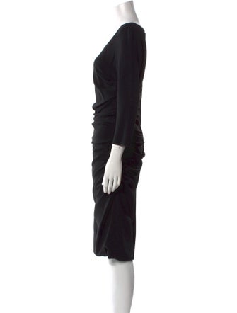 Dolce & Gabbana Scoop Neck Midi Length Dress