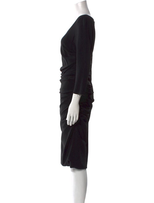 Dolce & Gabbana Scoop Neck Midi Length Dress