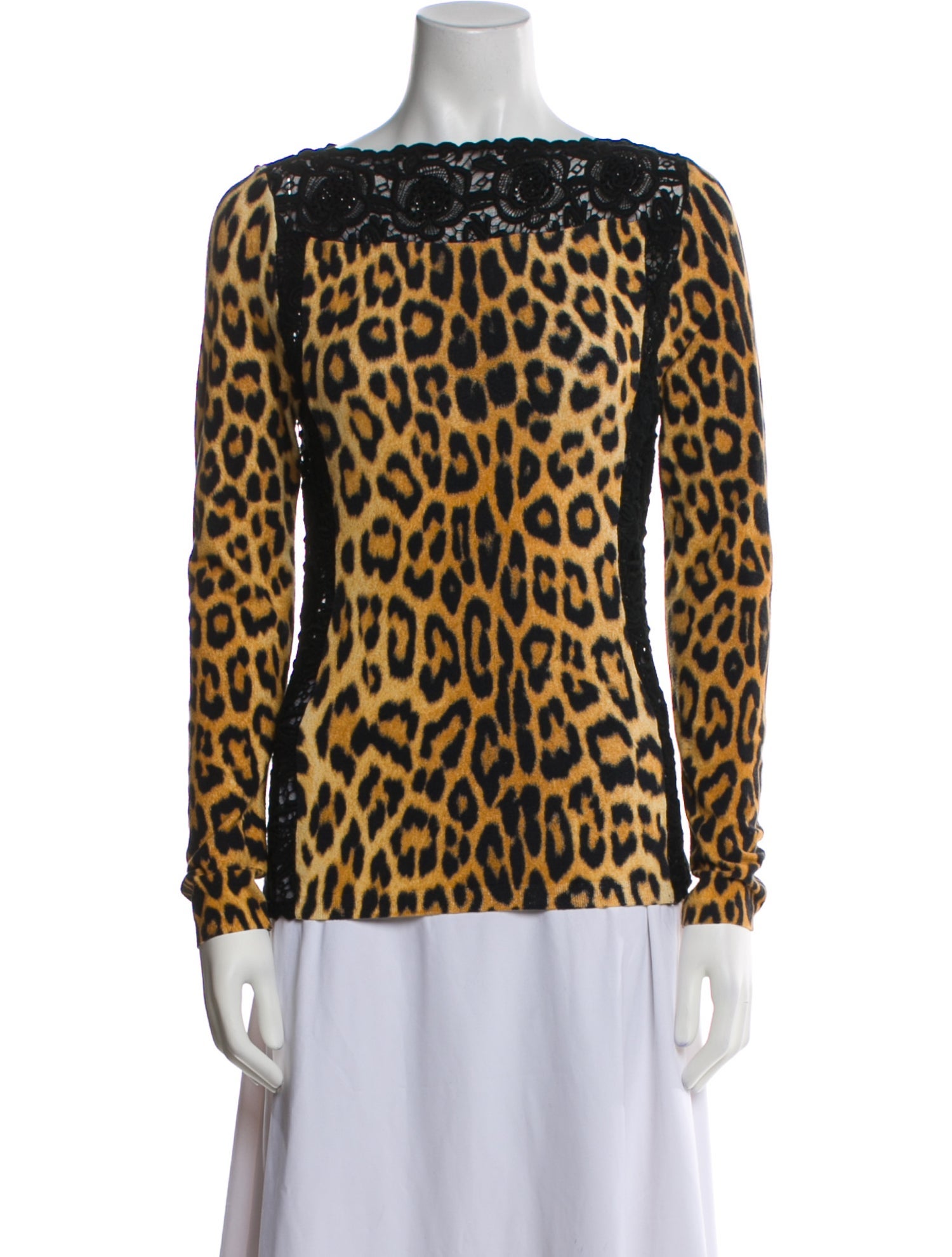 Dolce & Gabbana Silk Animal Print Top