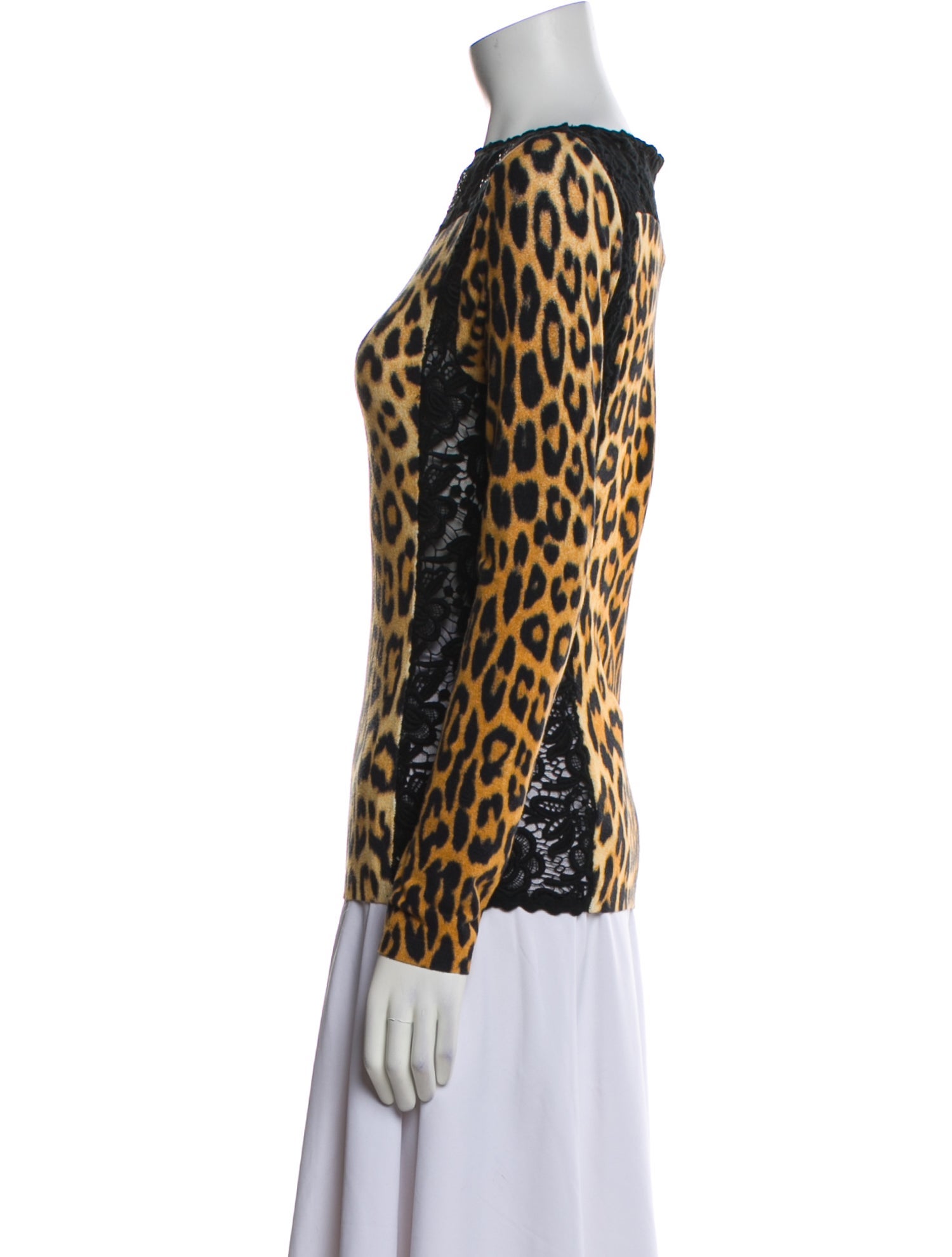 Dolce & Gabbana Silk Animal Print Top