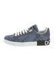 Dolce & Gabbana Denim Distressed Accents Sneakers