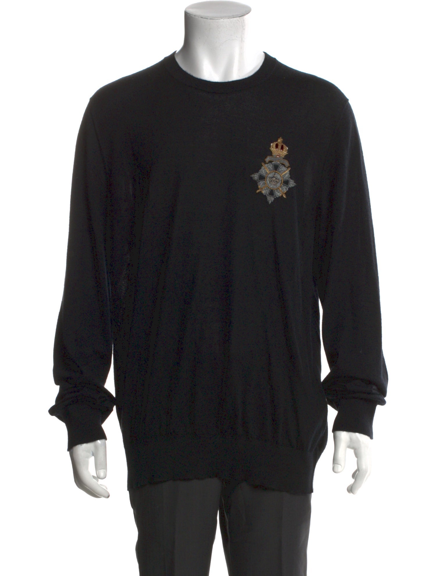 Dolce & Gabbana Cashmere Graphic Print Pullover