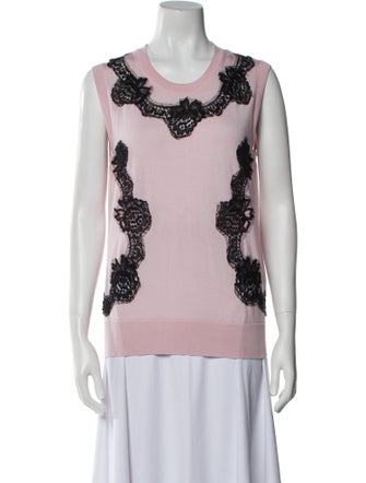 Dolce & Gabbana Cashmere Lace Pattern Sweater