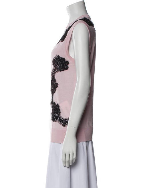 Dolce & Gabbana Cashmere Lace Pattern Sweater
