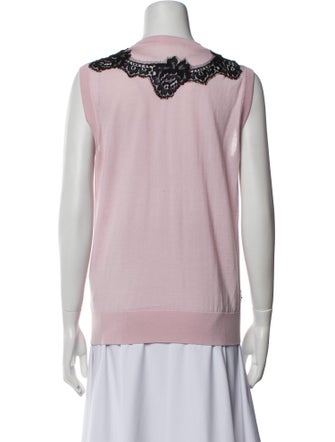 Dolce & Gabbana Cashmere Lace Pattern Sweater