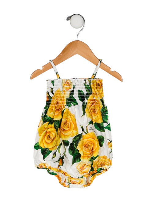 Dolce & Gabbana Infant Girls' Floral Printed Sleeveless Romper