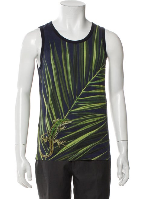 Dolce & Gabbana Printed Scoop Neck T-Shirt