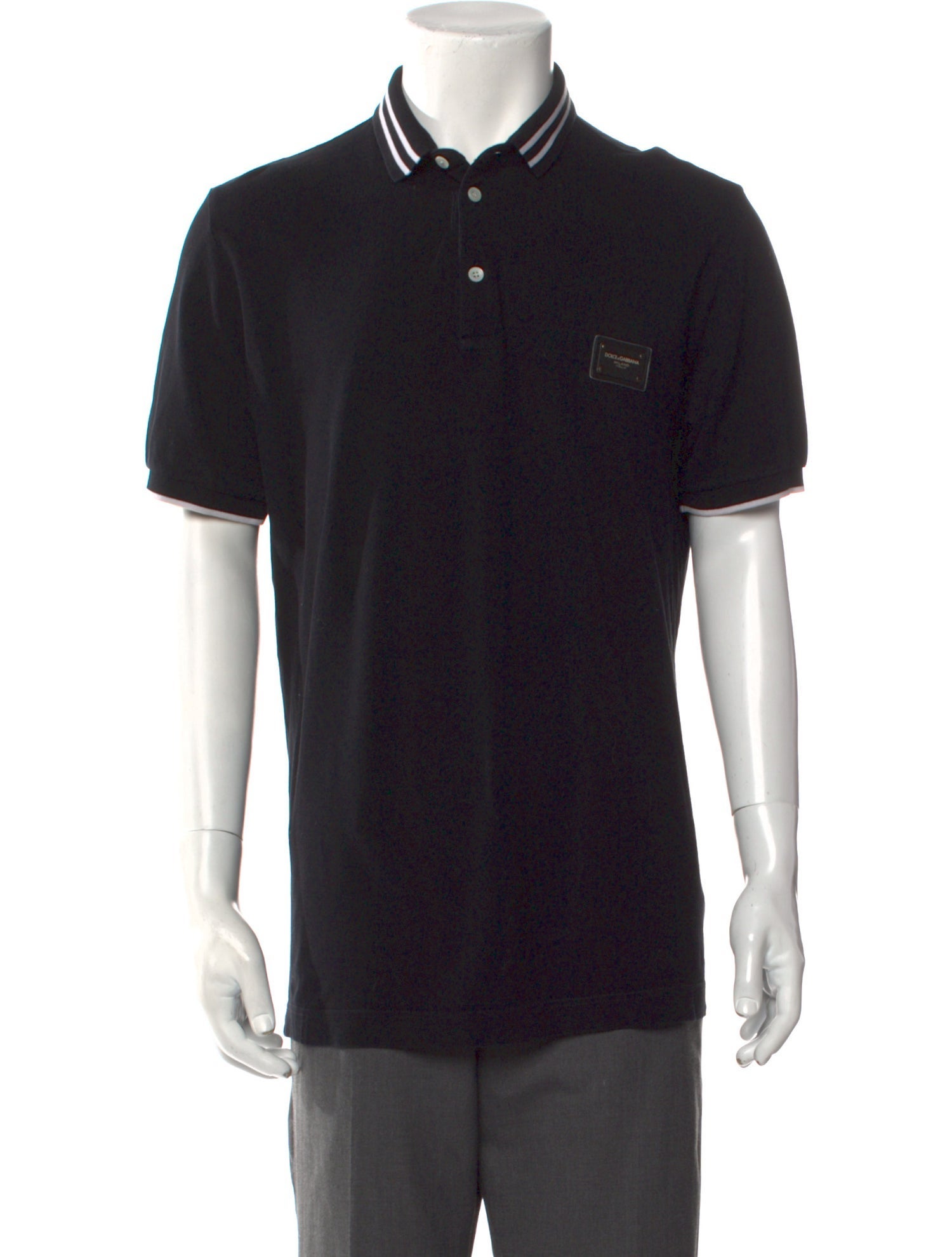 Dolce & Gabbana Collar Short Sleeve Polo Shirt