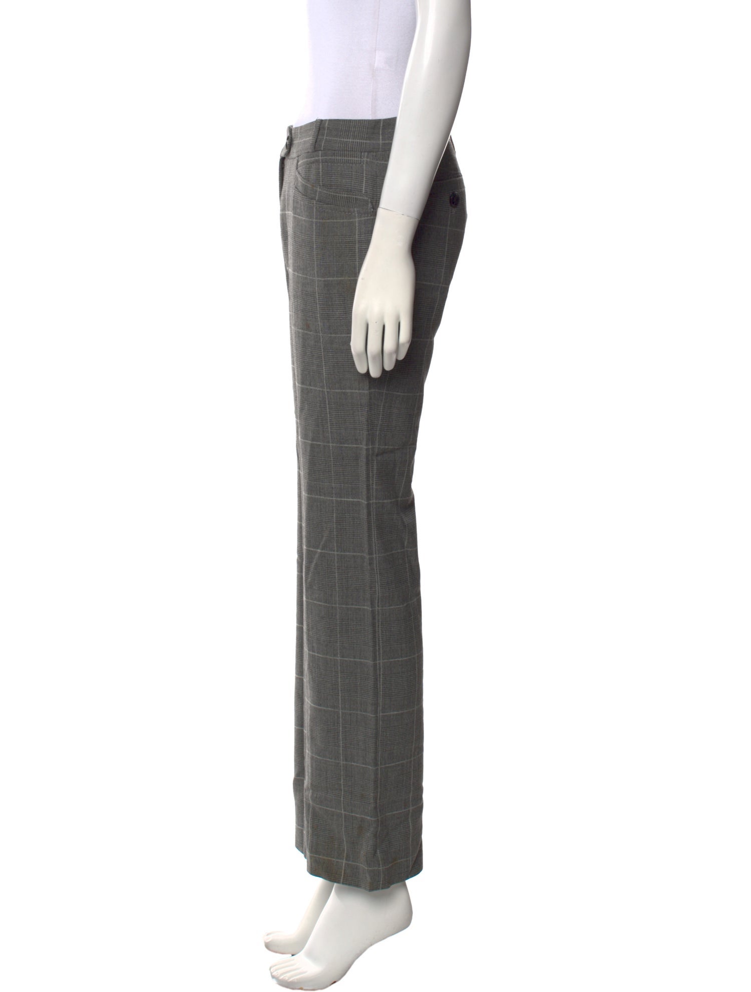 Dolce & Gabbana Virgin Wool Straight Leg Pants