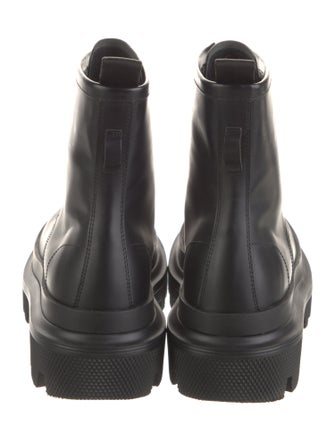 Dolce & Gabbana Leather Combat Boots