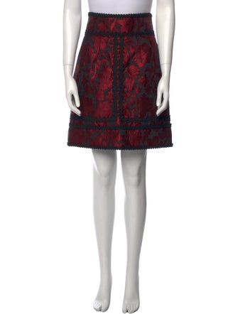 Dolce & Gabbana Floral Print Knee-Length Skirt