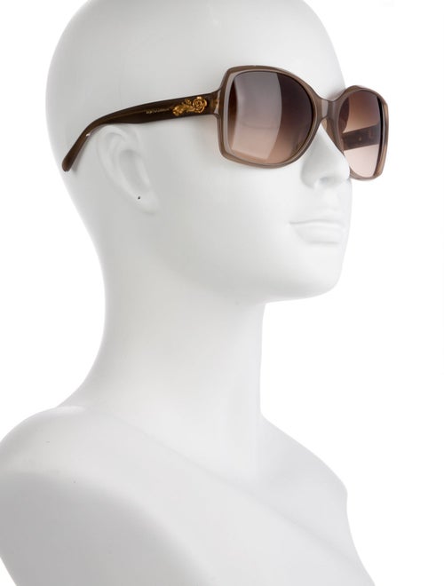 Dolce & Gabbana Oversize Gradient Sunglasses