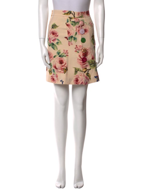Dolce & Gabbana Wool Mini Skirt