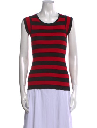 Dolce & Gabbana Silk Striped T-Shirt