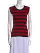 Dolce & Gabbana Silk Striped T-Shirt