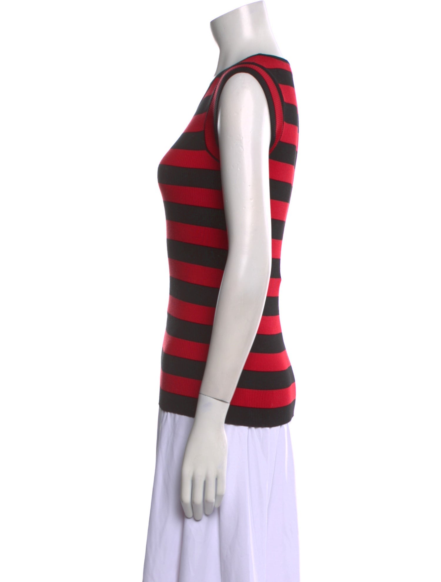 Dolce & Gabbana Silk Striped T-Shirt