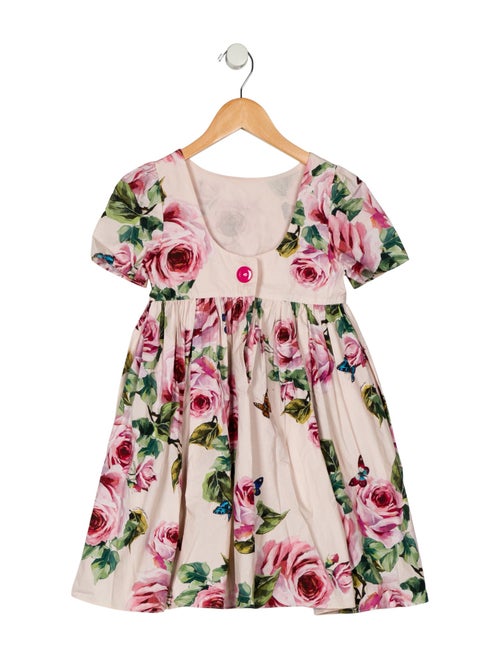 Dolce & Gabbana Cotton Floral Print Dress