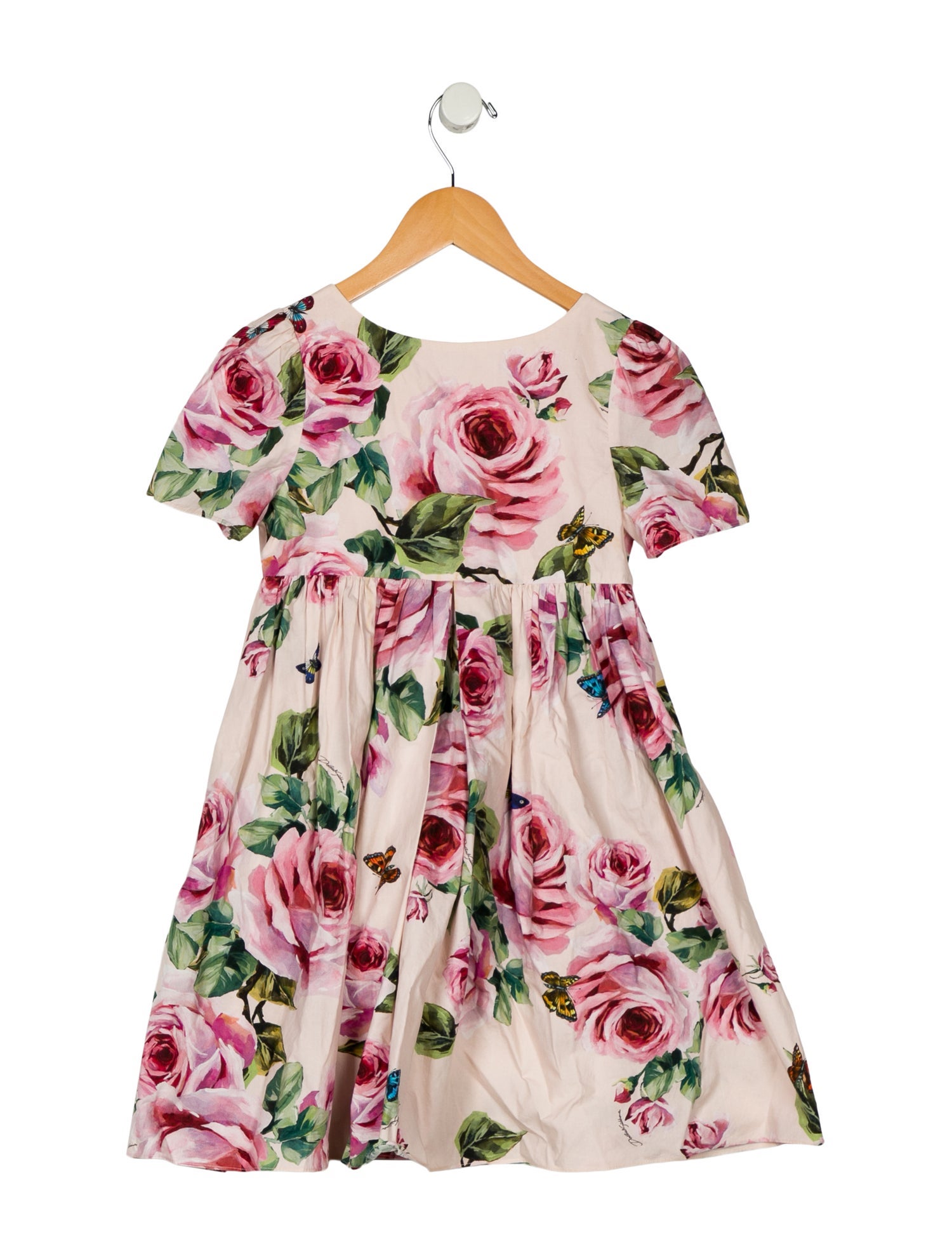 Dolce & Gabbana Cotton Floral Print Dress