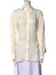Dolce & Gabbana Silk Printed Button-Up Top